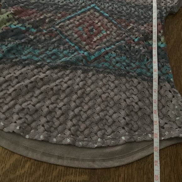 Maurices boho crochet front short sleeve tshirt small - Picture 10 of 10